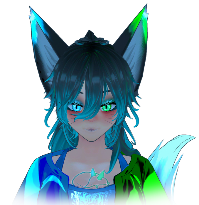 Normal Ears w/ Ponytail